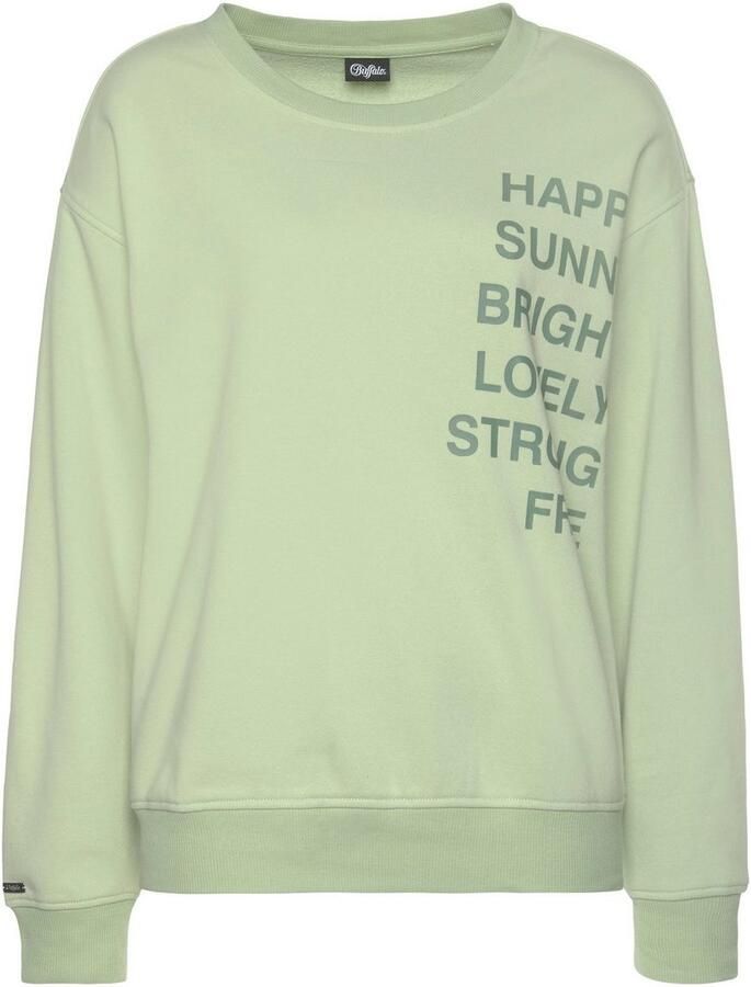 Buffalo Sweatshirt met statement print loungepak