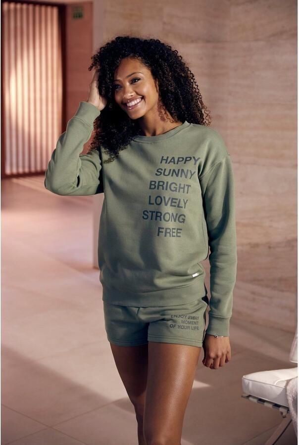 Buffalo Sweatshort met statement print loungewear - Foto 4