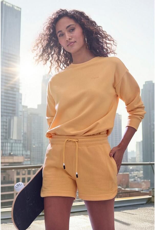 Buffalo Sweatshort met klein logoborduursel - Foto 5