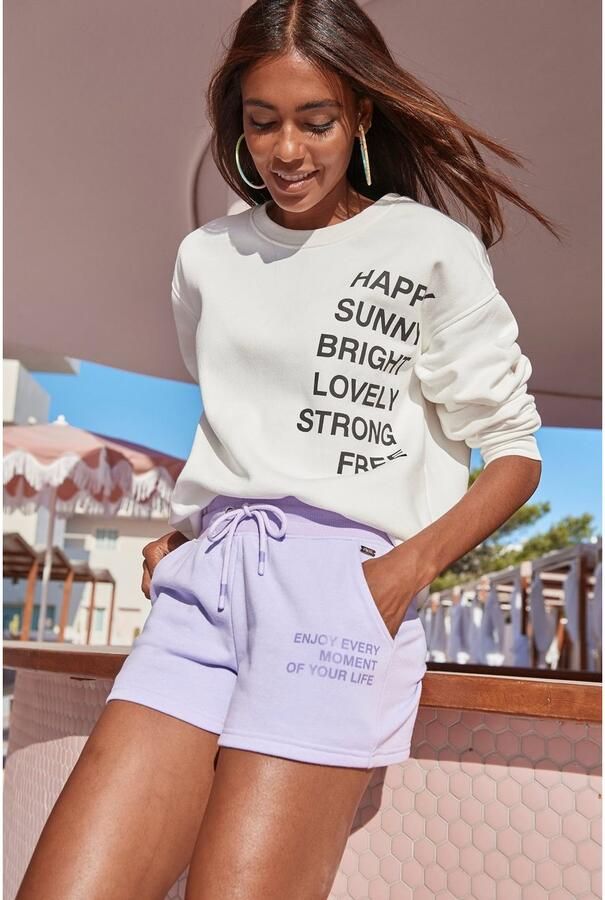 Buffalo Sweatshirt met statement print loungepak