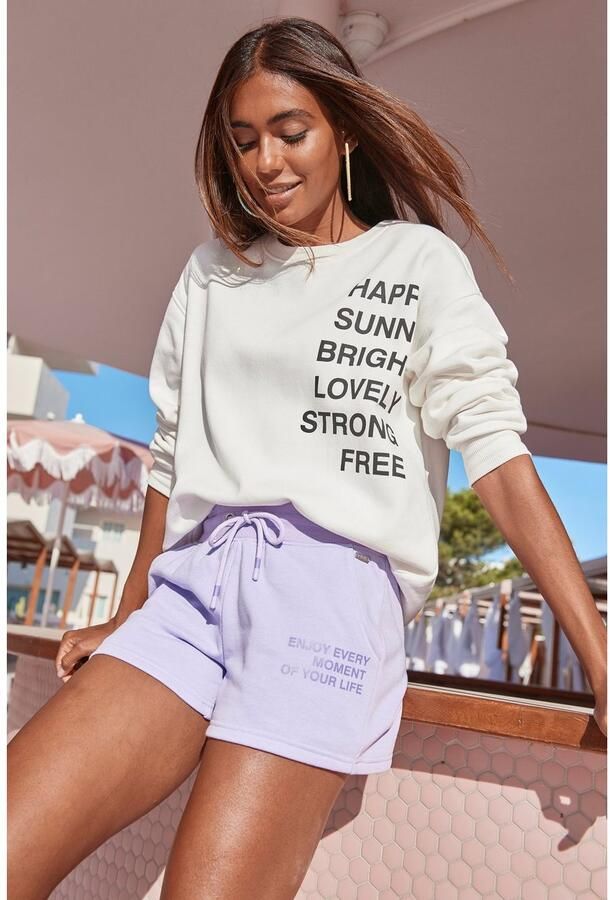 Buffalo Sweatshort met statement print loungewear - Foto 3