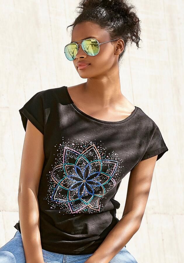 Buffalo T-shirt Met modieuze frontprint in een zachte katoenkwaliteit - Foto 3