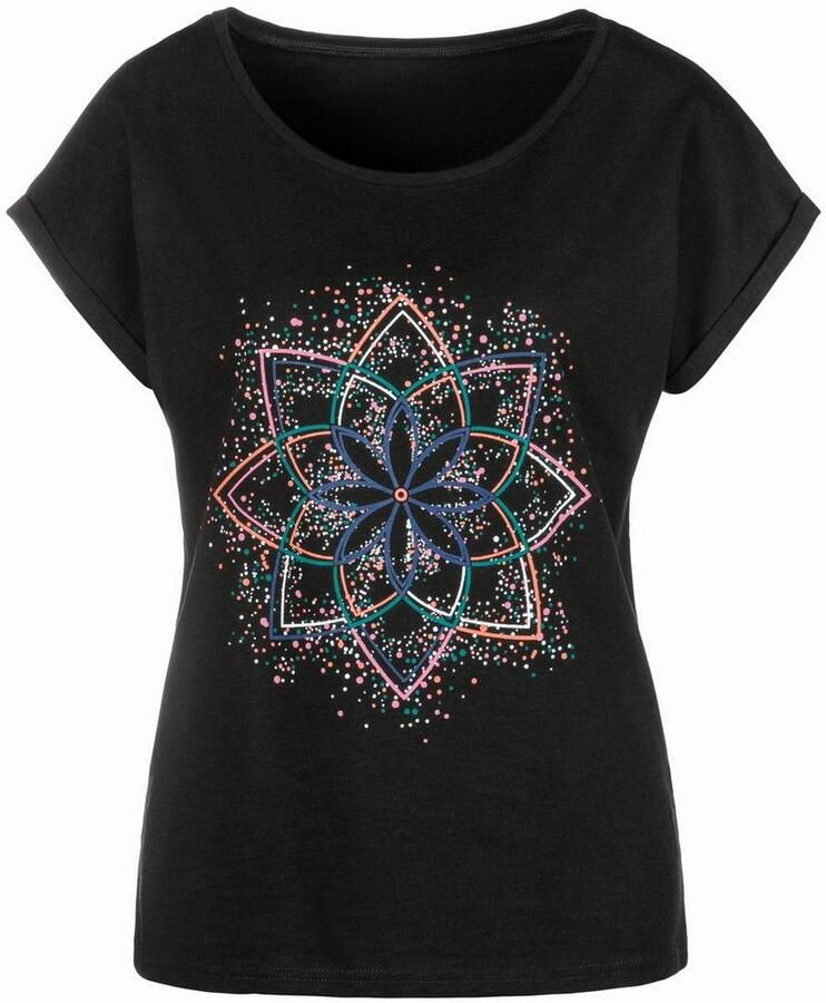 Buffalo T-shirt Met modieuze frontprint in een zachte katoenkwaliteit