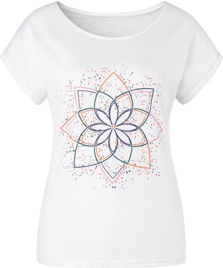 Buffalo T-shirt Met modieuze frontprint in een zachte katoenkwaliteit