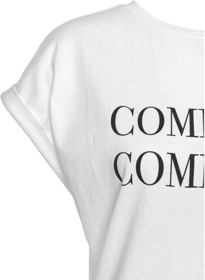 Buffalo T-shirt met print katoenen shirt met korte mouwen losse pasvorm