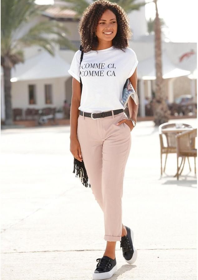 Buffalo T-shirt met print katoenen shirt met korte mouwen losse pasvorm - Foto 4