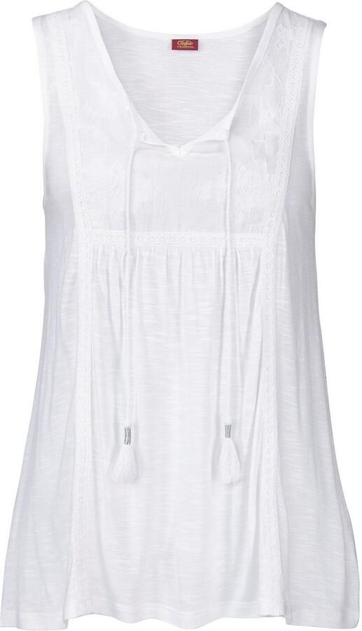 Buffalo Tanktop met borduursel zomertop viscose - Foto 4