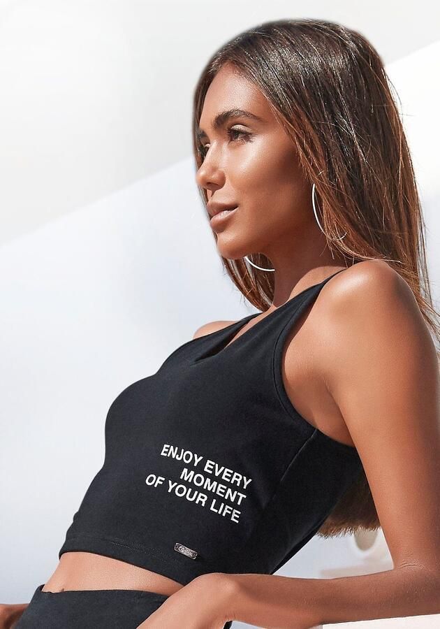 Buffalo Tanktop met statement-print - Foto 6