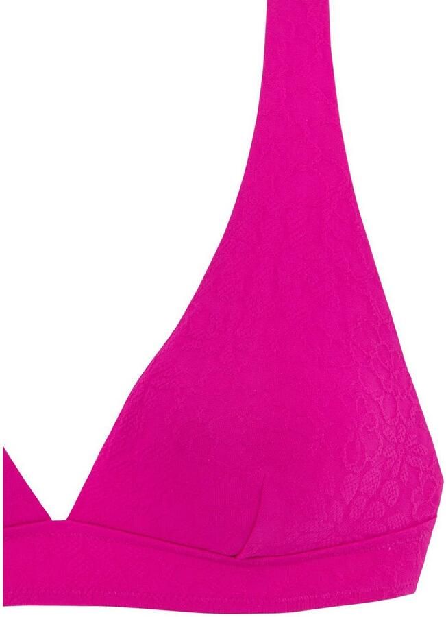 Buffalo Triangel-bikinitop Bubble met bloemige structuur - Foto 2