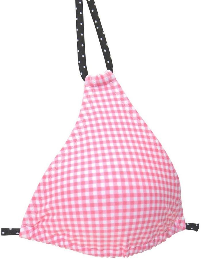 Buffalo Triangel-bikinitop Florida met kleine ruiten en stippen met dubbele bandjes - Foto 2