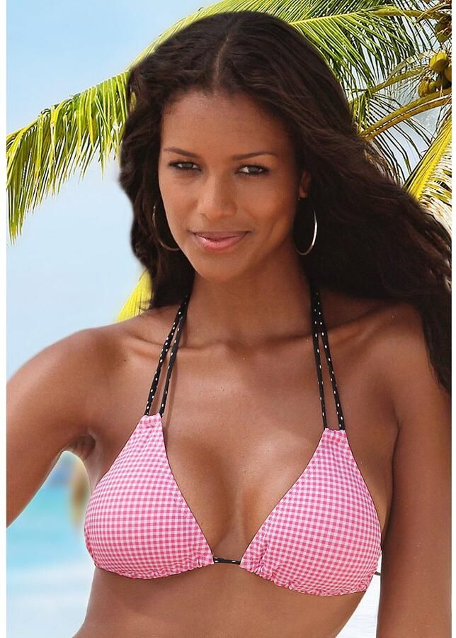 Buffalo Triangel-bikinitop Florida met kleine ruiten en stippen met dubbele bandjes - Foto 3