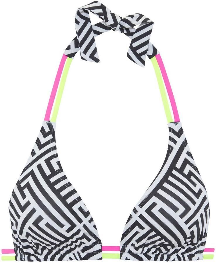 Buffalo Triangel-bikinitop Gioletta met modieuze contrasterende bandjes - Foto 2