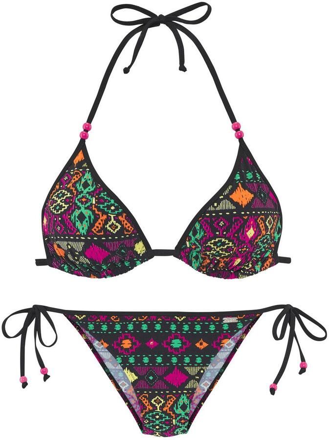 Buffalo Triangelbikini kleurvol etnisch patroon