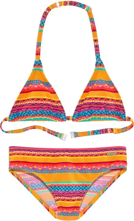 Buffalo Triangelbikini Lux Kids met abstracte print - Foto 3