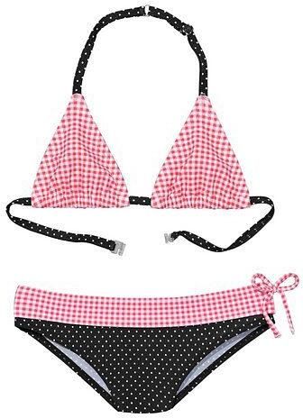 Buffalo Triangelbikini met motievenmix van ruit en stippen