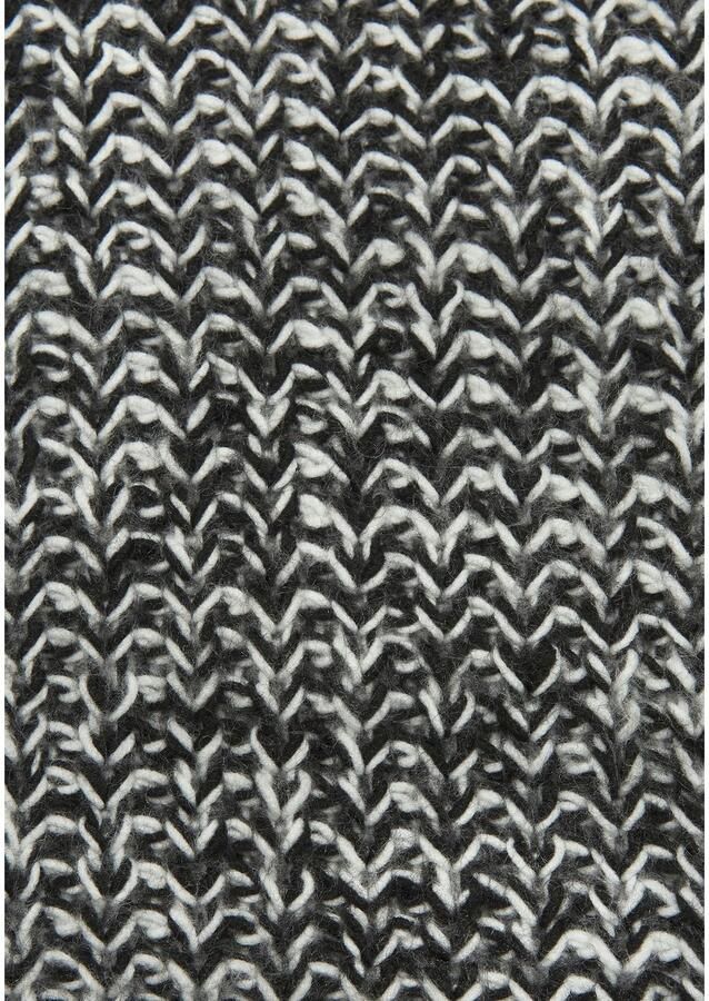 Buffalo Trui met staande kraag in gemêleerde look - Foto 3