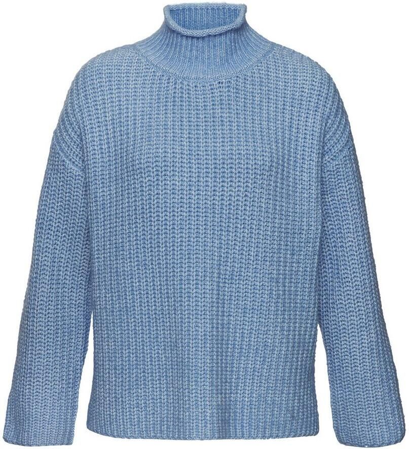 Buffalo Trui met staande kraag in gemêleerde look