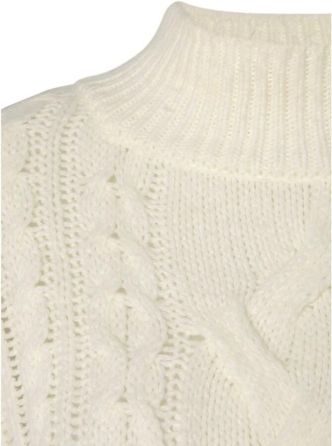 Buffalo Trui met staande kraag met kabelpatroon wintertrui basic