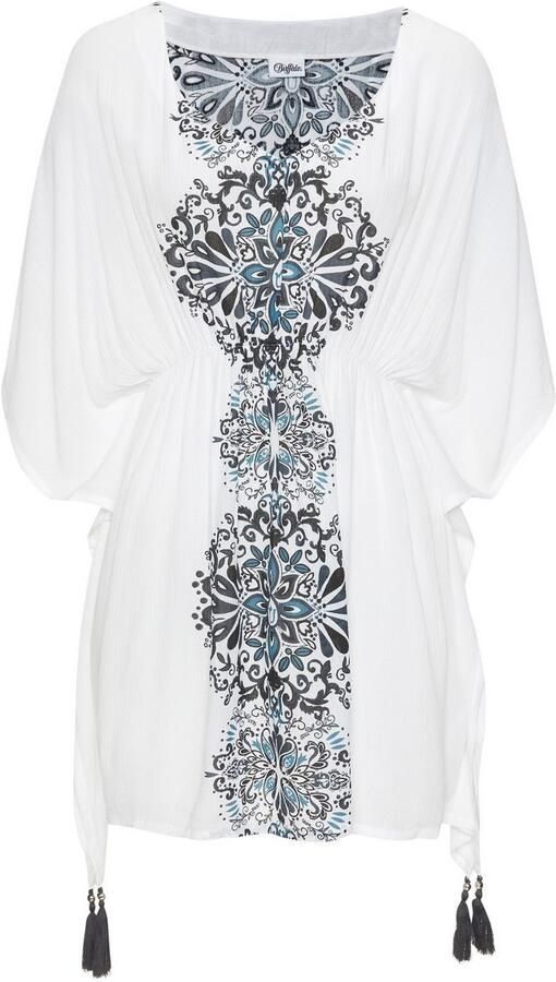 Buffalo Tuniek gemaakt van crêpe viscose blousejurk strandkleding transparant - Foto 7