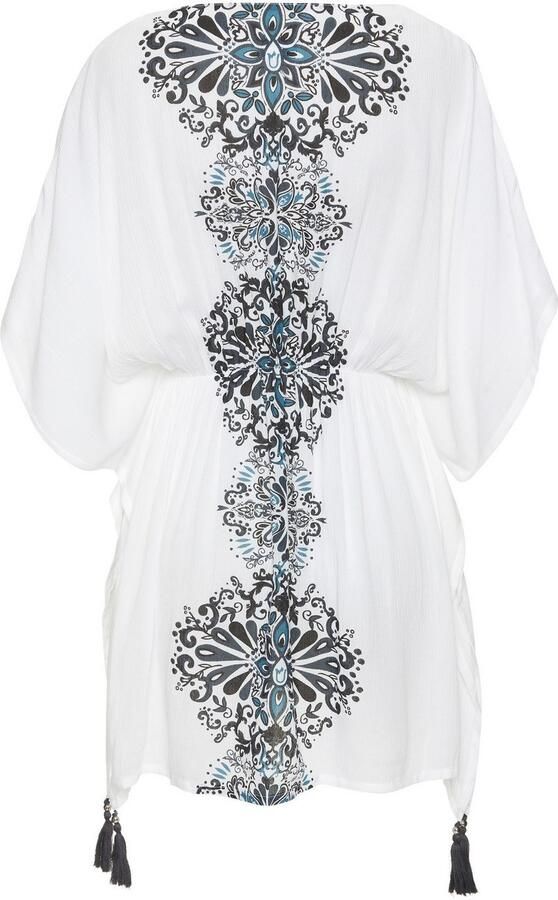 Buffalo Tuniek gemaakt van crêpe viscose blousejurk strandkleding transparant - Foto 5