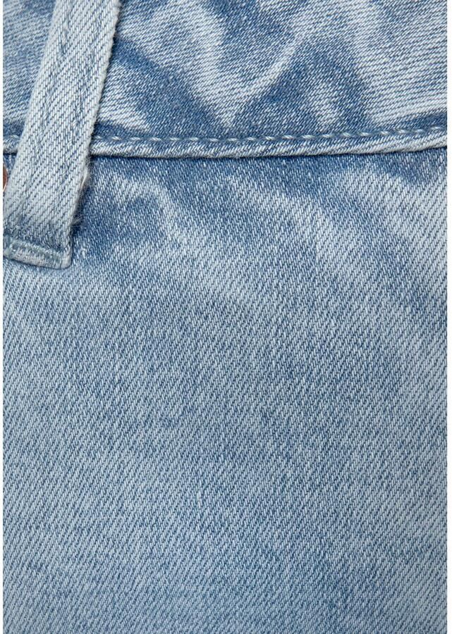 Buffalo Wijde jeans met licht uitgerafelde broekzoom culotte jeans in 7 8-lengte