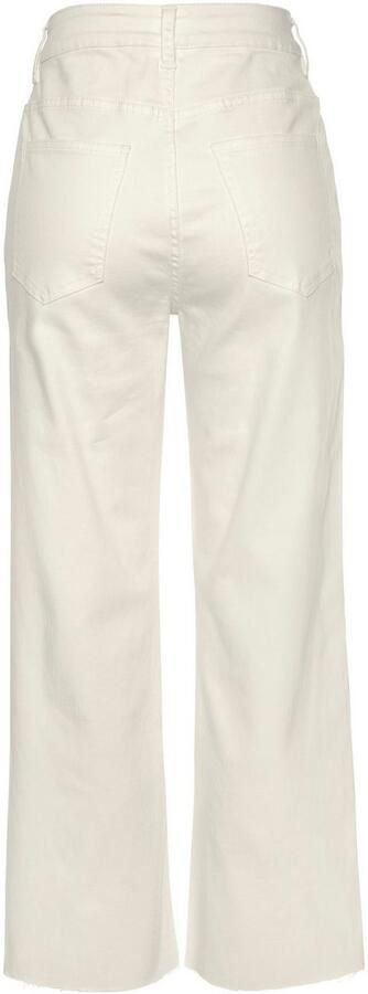 Buffalo Wijde jeans met licht uitgerafelde broekzoom culotte jeans in 7 8-lengte - Foto 6