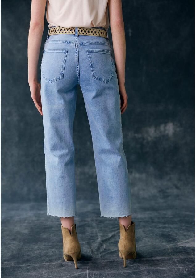 Buffalo Wijde jeans met licht uitgerafelde broekzoom culotte jeans in 7 8-lengte - Foto 3