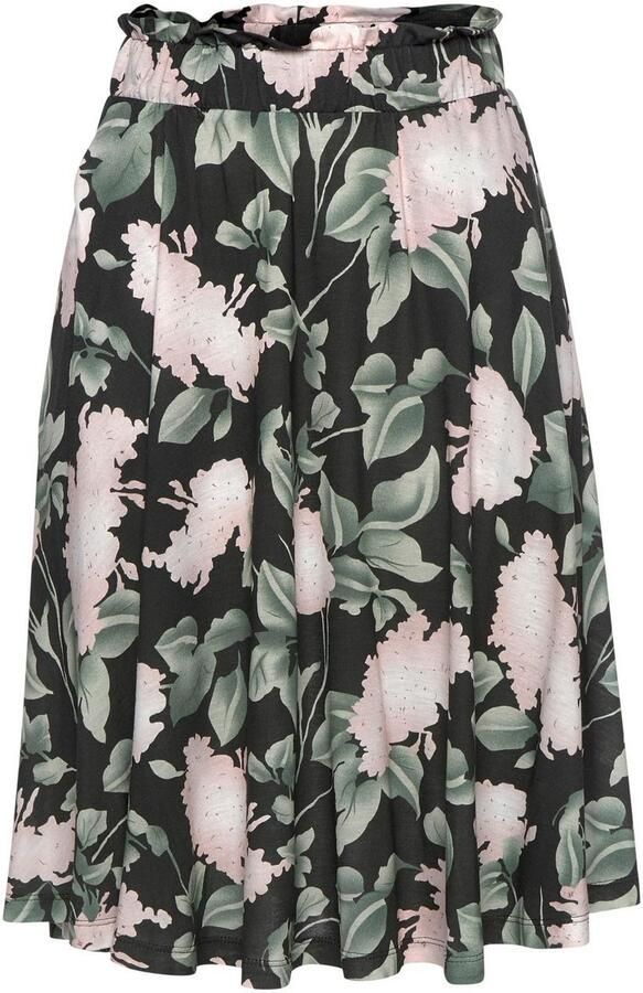Buffalo Zomerrok met paperbag stijl tailleband in bloemenprint midi rok halflang - Foto 4