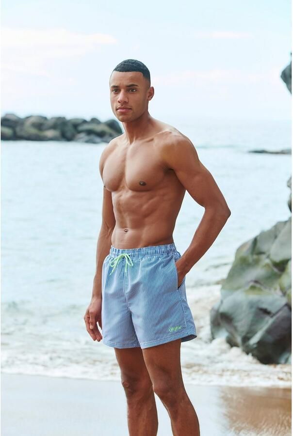 Buffalo Zwemshort in fijne streep-look - Foto 2