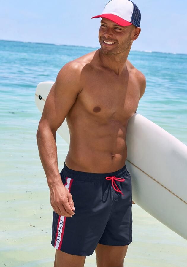 Buffalo Zwemshort met contrastkleurige details - Foto 4