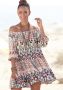 Buffalo Gedessineerde jurk met etnische print en carmen-halslijn tuniekjurk zomerjurk - Thumbnail 1