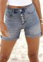 Buffalo Jeansshort in high-waist-vorm stretchpercentage zomershort figuurvormend - Thumbnail 1