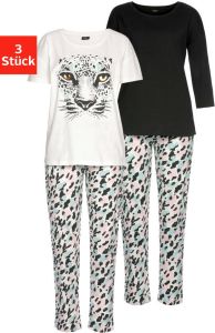 Buffalo Pyjama met luipaardmotief (3-delig Set van 3)