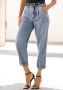 Buffalo Relax fit jeans in high-waist-vorm met plooien verkorte lengte modieus - Thumbnail 1
