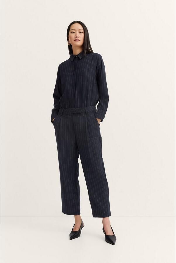 Bugatti Bandplooibroek Elegant met krijtstrepen en stretch - Foto 2