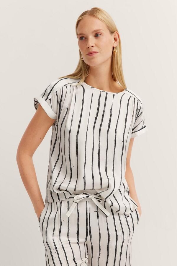 Bugatti Blouse met korte mouwen - Foto 6