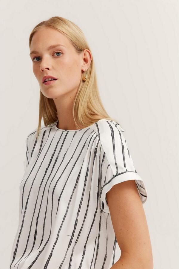 Bugatti Blouse met korte mouwen - Foto 5