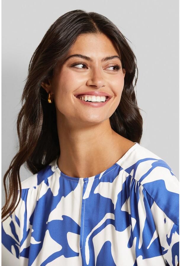 Bugatti Blouse met korte mouwen met afhangende schouders - Foto 4