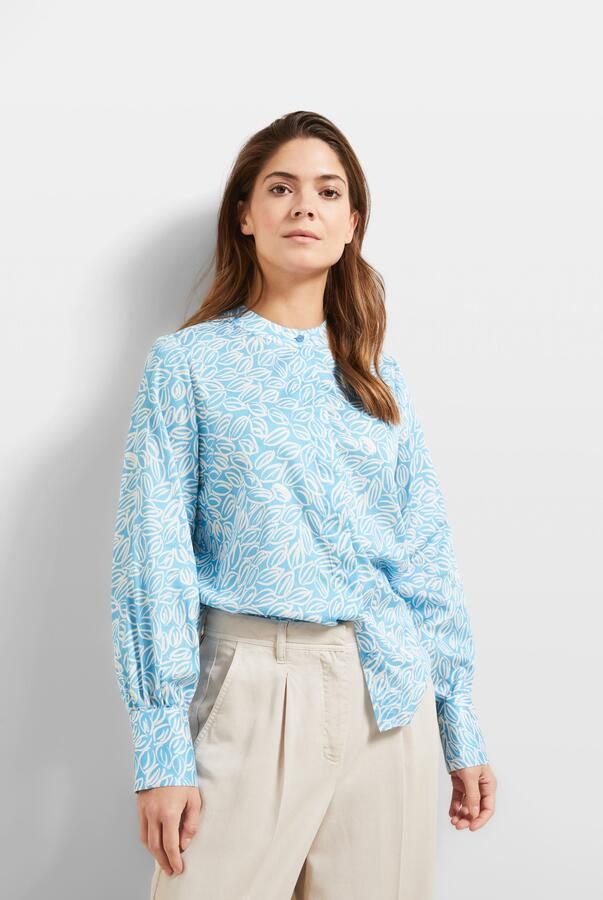 Bugatti Blouse met lange mouwen met een ronde hals - Foto 5