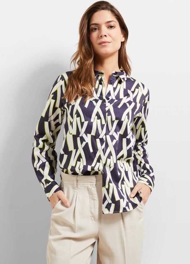 Bugatti Blouse met lange mouwen met overhemdkraag - Foto 5