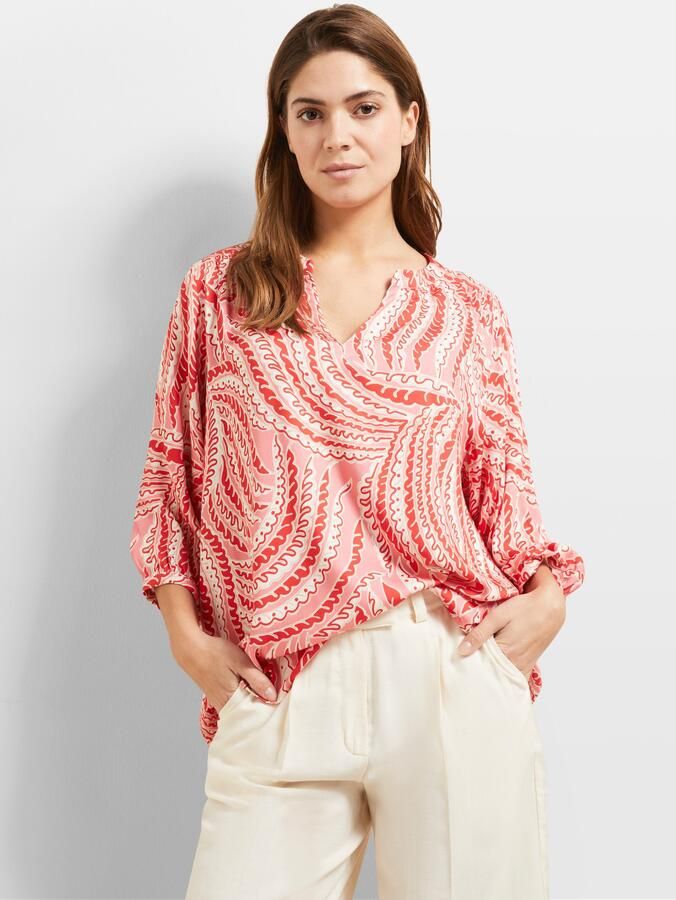 Bugatti Blouse met lange mouwen met paisleyprint - Foto 5