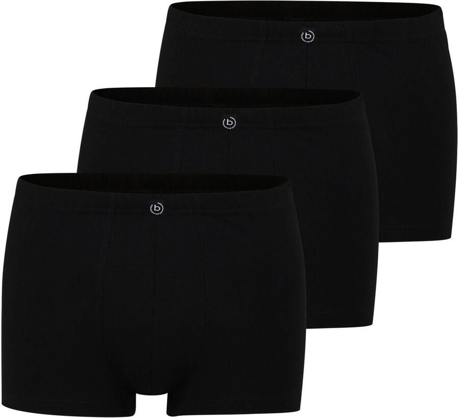 Bugatti Boxershort Livorno zacht basic smal ade d brede band katoenmix met logo (Set van 3) - Foto 5