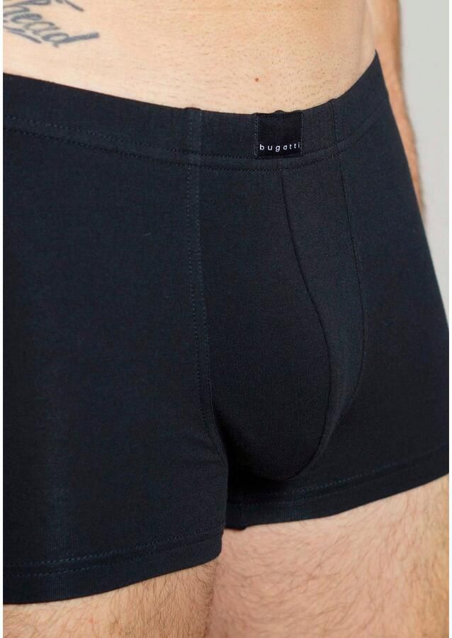 Bugatti Boxershort Livorno zacht basic smal ade d brede band katoenmix met logo (Set van 3) - Foto 2