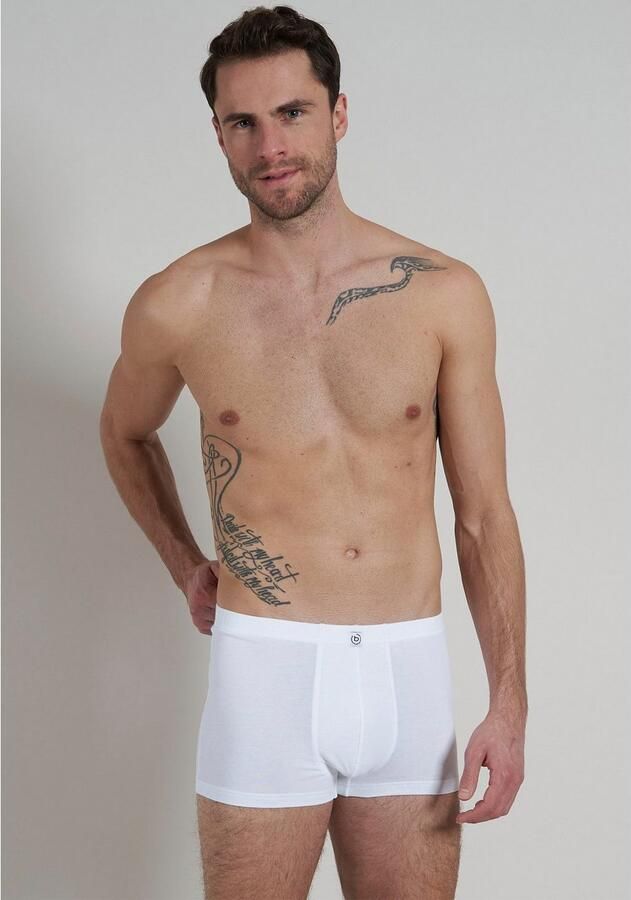 Bugatti Boxershort Livorno zacht basic smal ade d brede band katoenmix met logo (Set van 3) - Foto 3