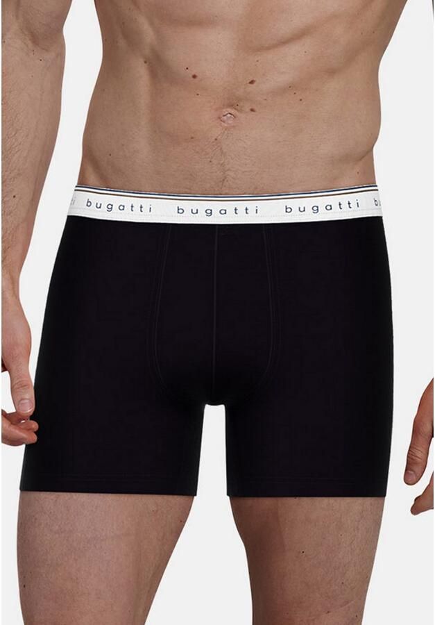 Bugatti Boxershort Pisa brede band met logo ade d katoenmix strak basic (Set van 3) - Foto 2