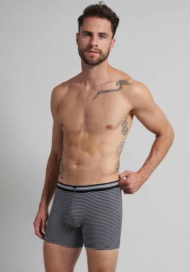 Bugatti Boxershort Praag comfortabel ade d katoenmix met logo nauw lang (Set van 3) - Foto 3