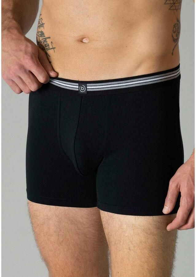 Bugatti Boxershort Praag comfortabel ade d katoenmix met logo nauw lang (Set van 3) - Foto 2