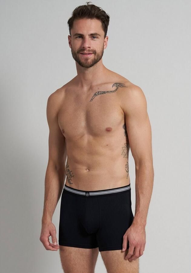 Bugatti Boxershort Praag comfortabel ade d katoenmix met logo nauw lang (Set van 3) - Foto 3