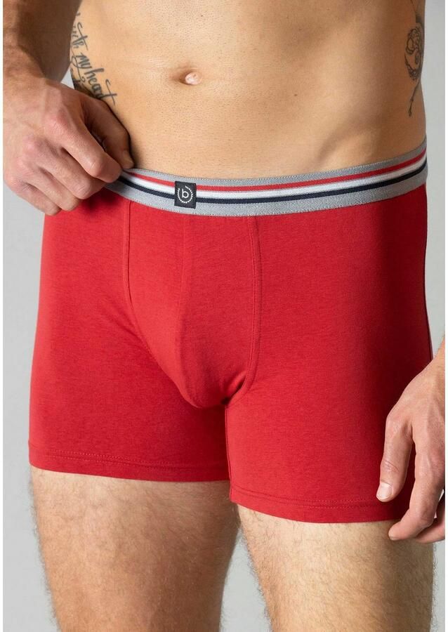Bugatti Boxershort Praag comfortabel ade d katoenmix met logo nauw lang (Set van 3) - Foto 2