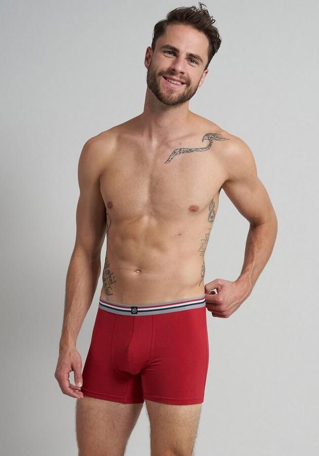 Bugatti Boxershort Praag comfortabel ade d katoenmix met logo nauw lang (Set van 3) - Foto 3